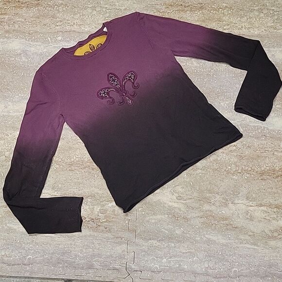 ROYAL PLUSH WOMANS EXTRA LONG SLEEVE TEE SIZE APPROX MEDIUM (SEE MEASURES) - Picture 1 of 6